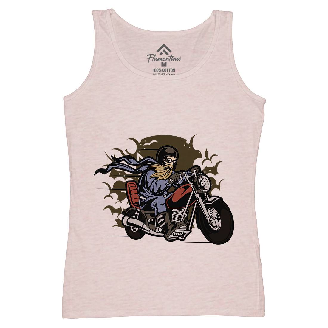 Bearded Biker Womens Organic Tank Top Vest Motorcycles C312