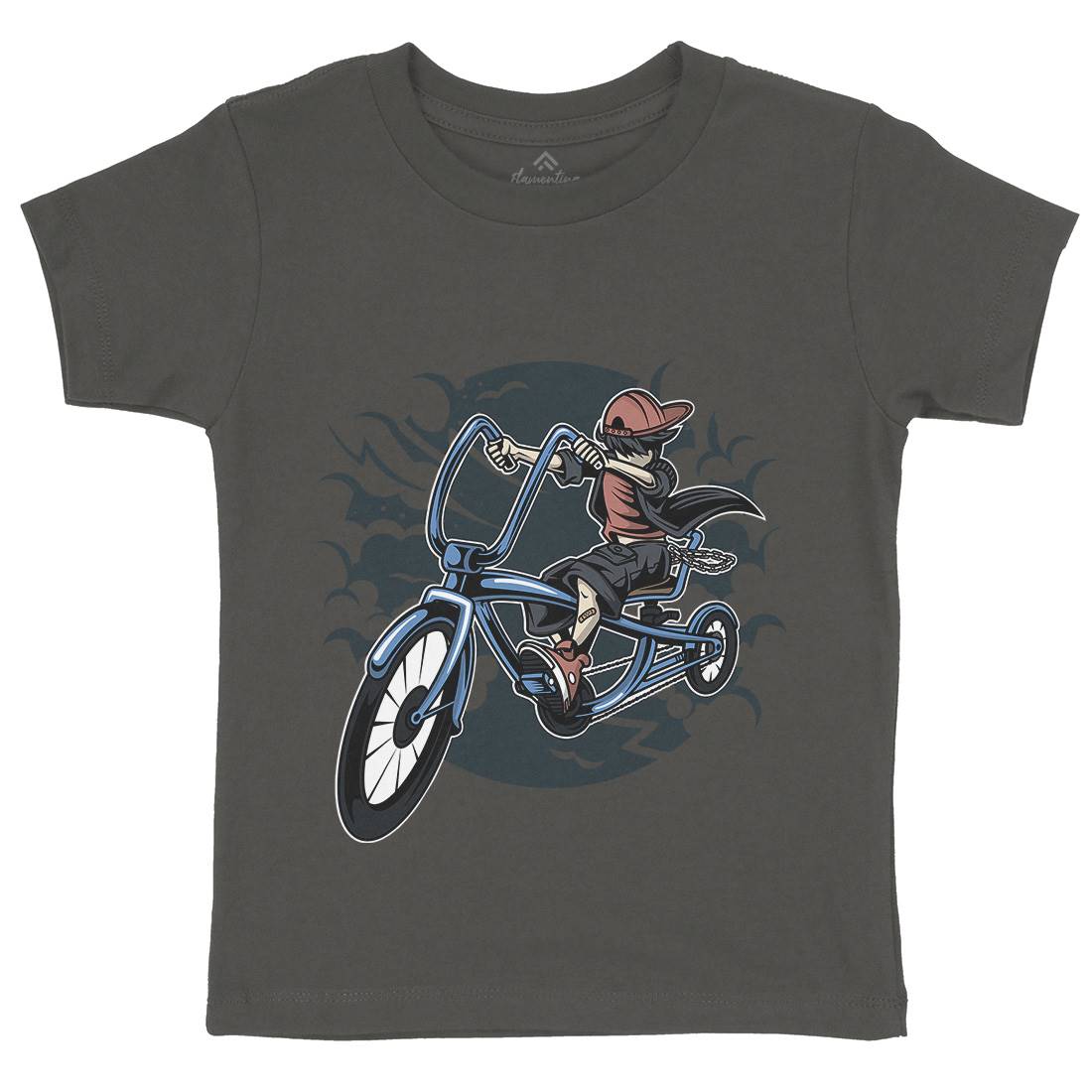 Bicycle Kid Kids Crew Neck T-Shirt Sport C314