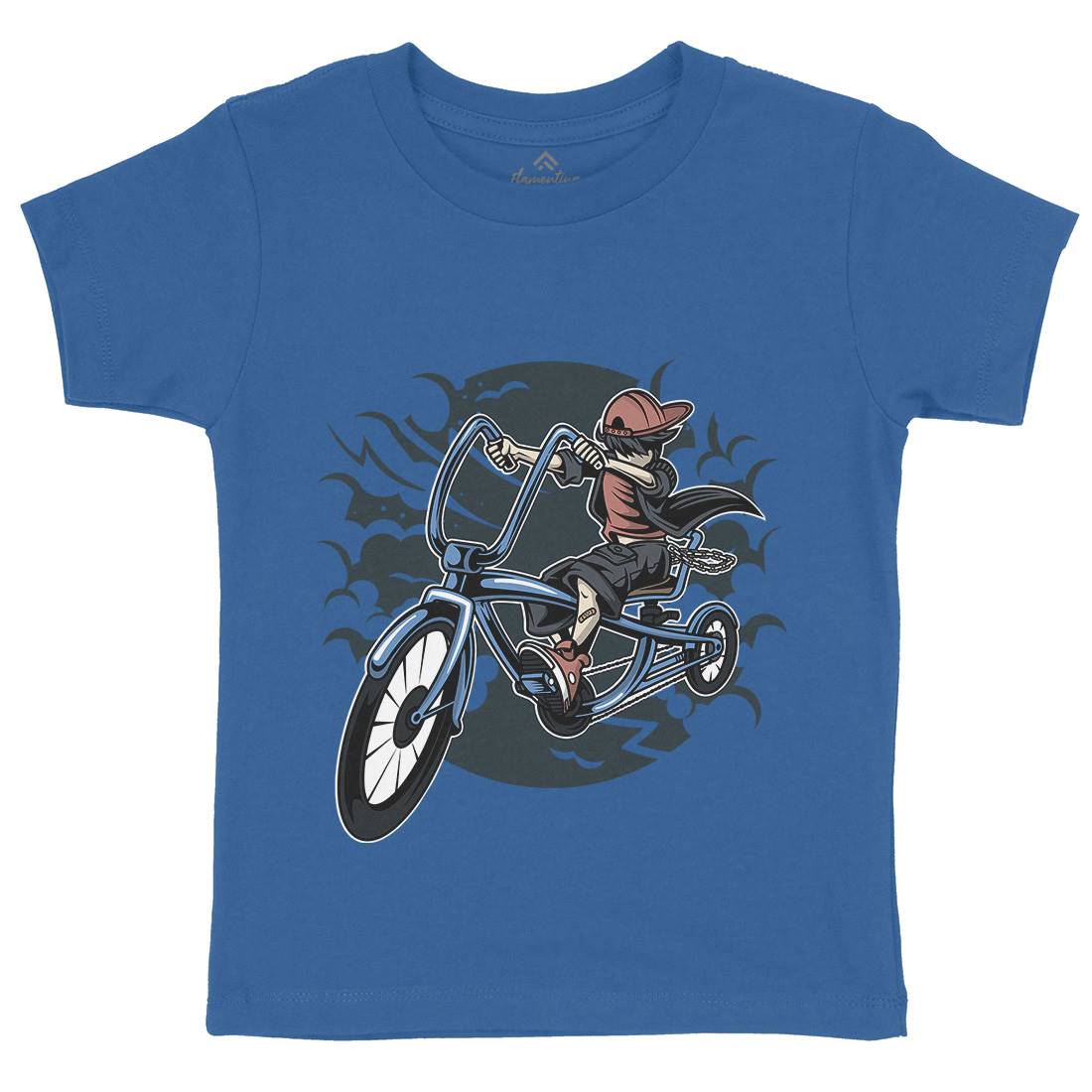 Bicycle Kid Kids Crew Neck T-Shirt Sport C314