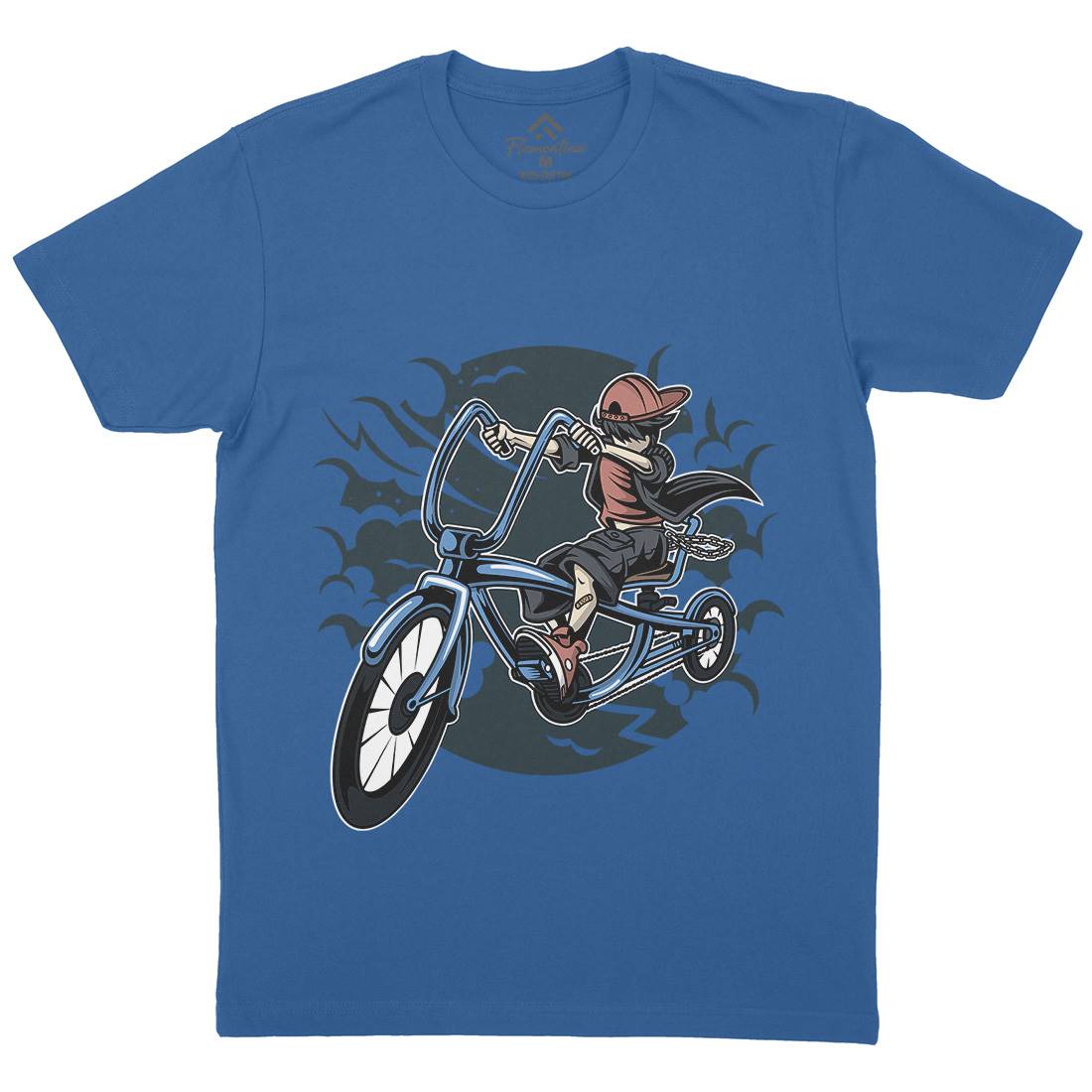 Bicycle Kid Mens Crew Neck T-Shirt Sport C314