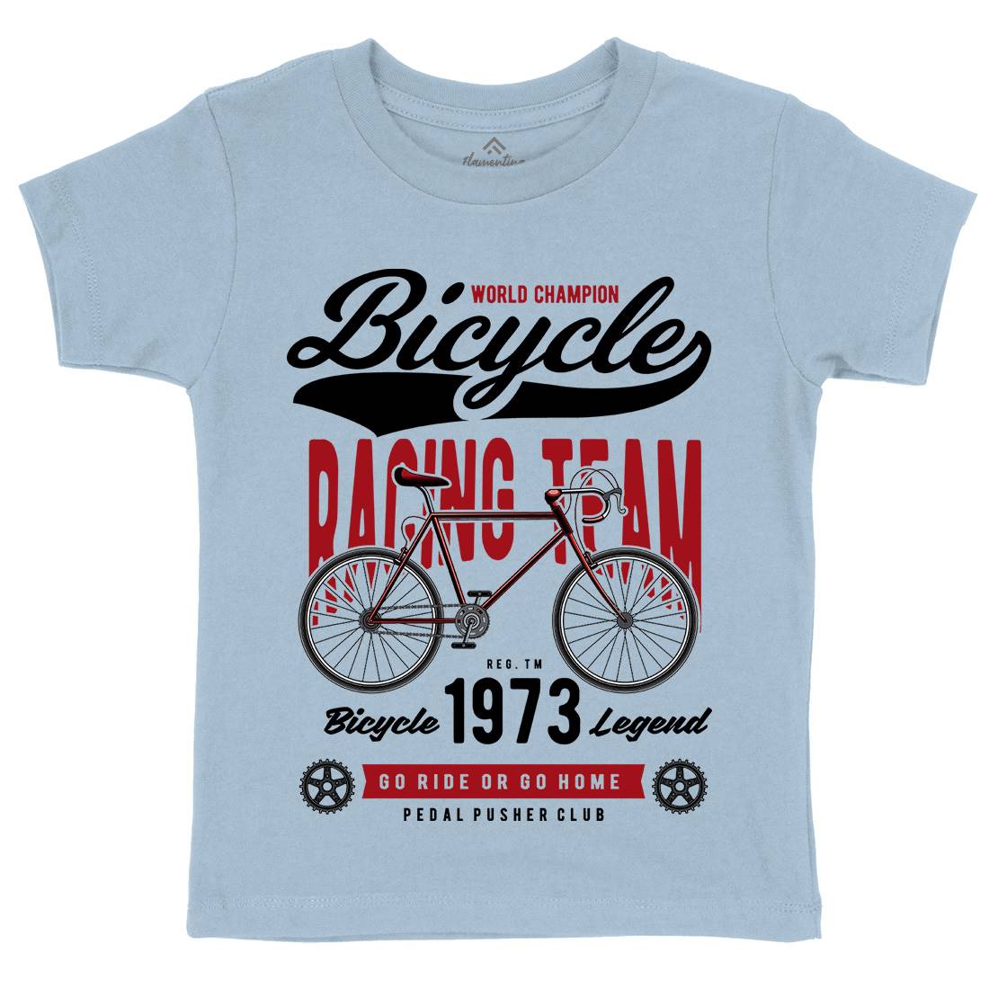 Bicycle Racing Team Kids Crew Neck T-Shirt Sport C315