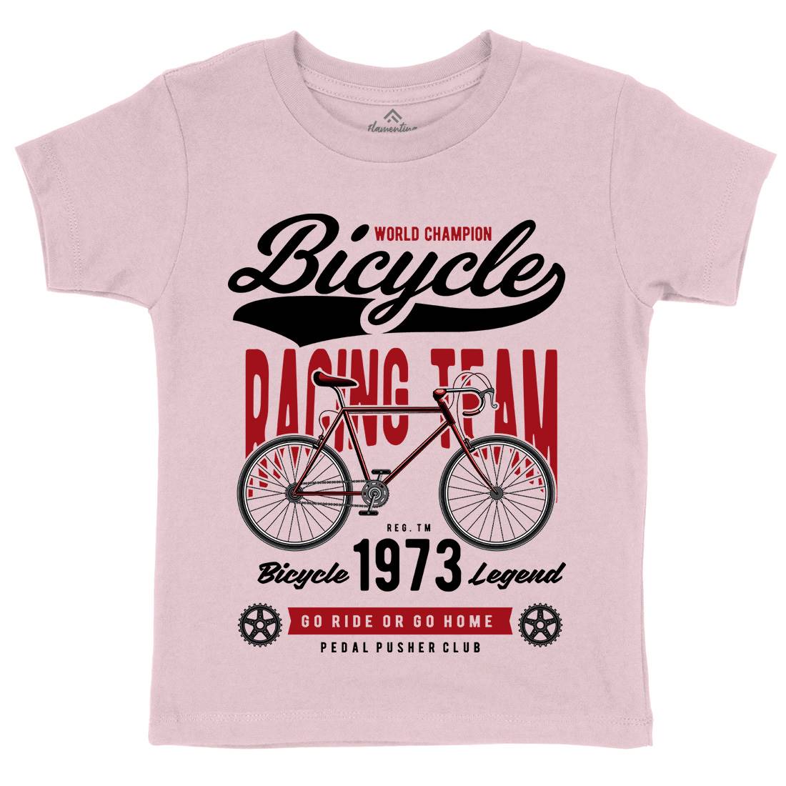 Bicycle Racing Team Kids Crew Neck T-Shirt Sport C315