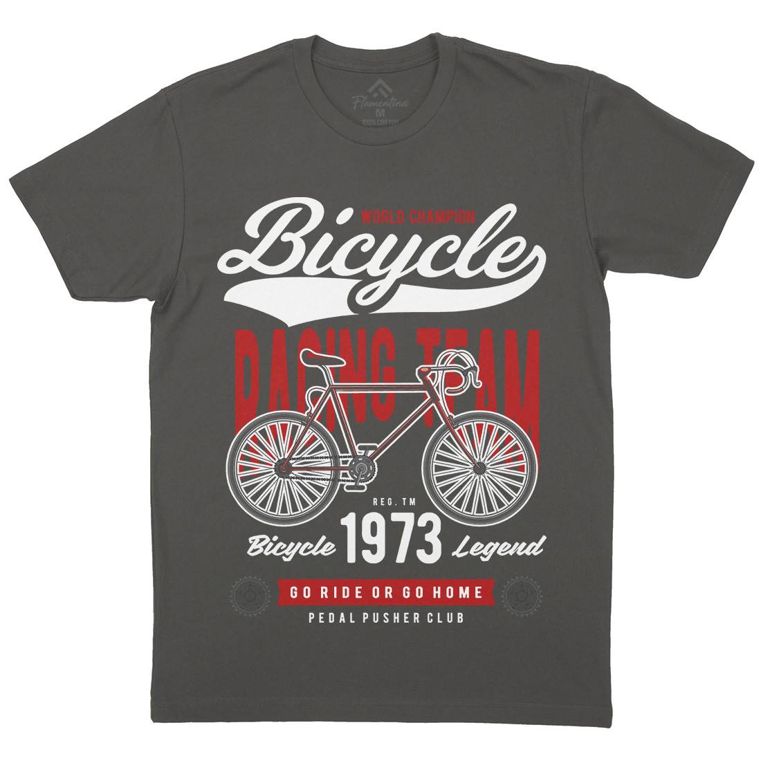 Bicycle Racing Team Mens Crew Neck T-Shirt Sport C315