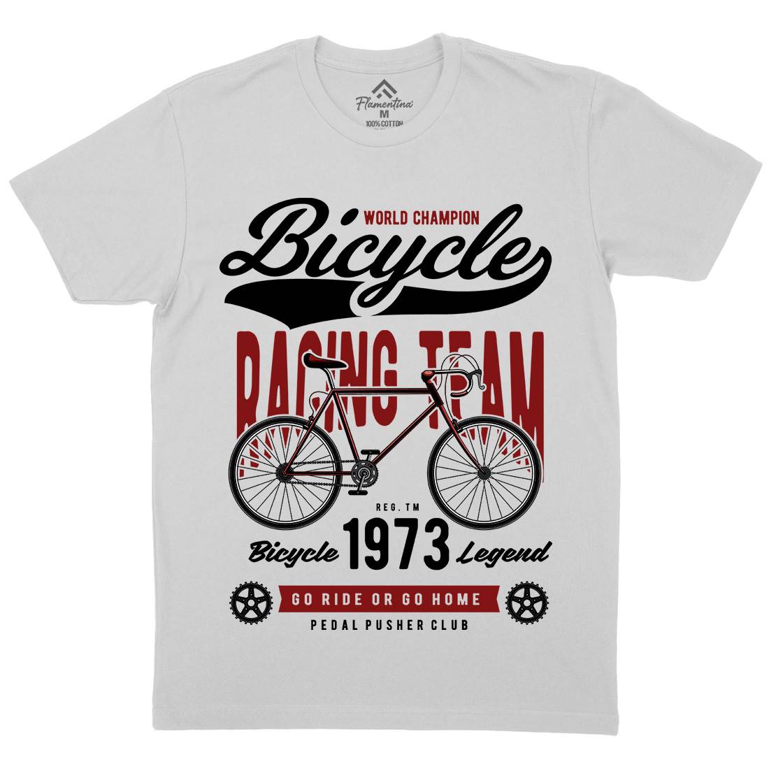 Bicycle Racing Team Mens Crew Neck T-Shirt Sport C315