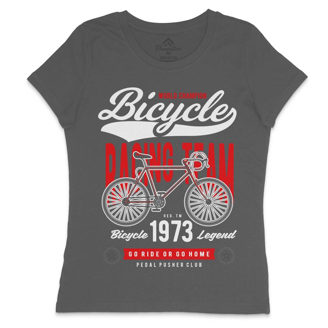 Bicycle Racing Team Womens Crew Neck T-Shirt Sport C315
