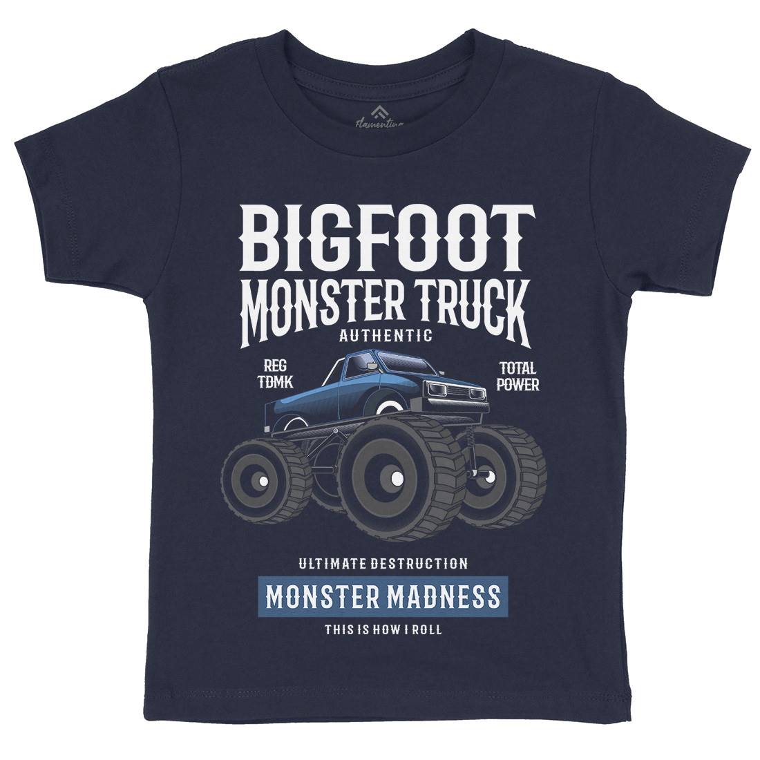 Bigfoot Kids Crew Neck T-Shirt Vehicles C316