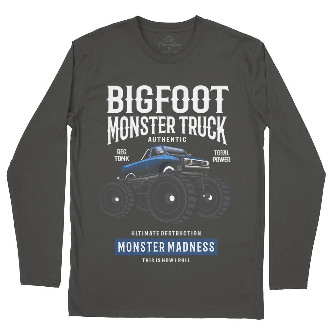 Bigfoot Mens Long Sleeve T-Shirt Vehicles C316