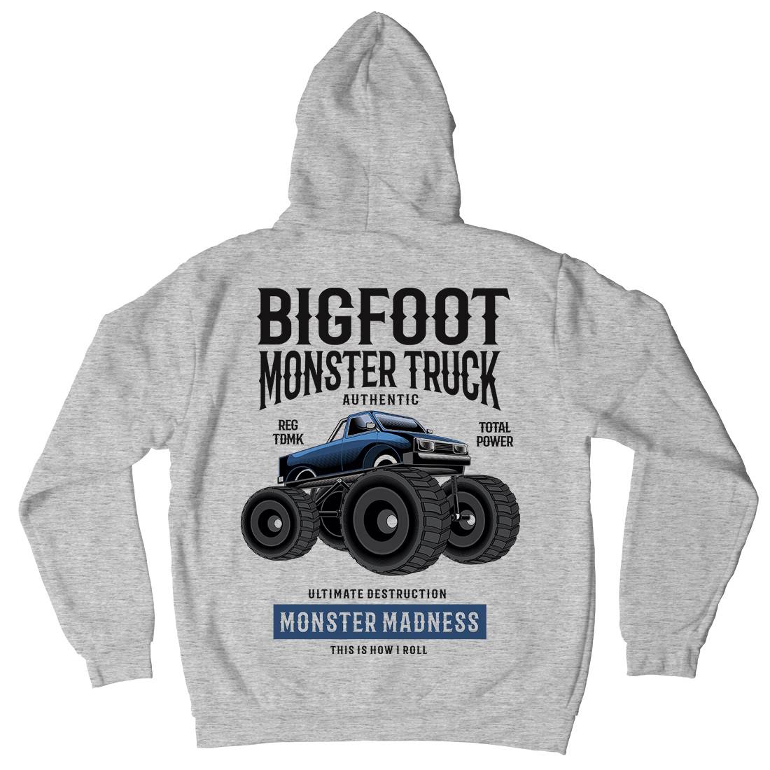 Bigfoot Kids Crew Neck Hoodie Vehicles C316