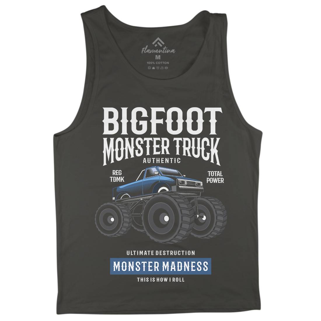 Bigfoot Mens Tank Top Vest Vehicles C316