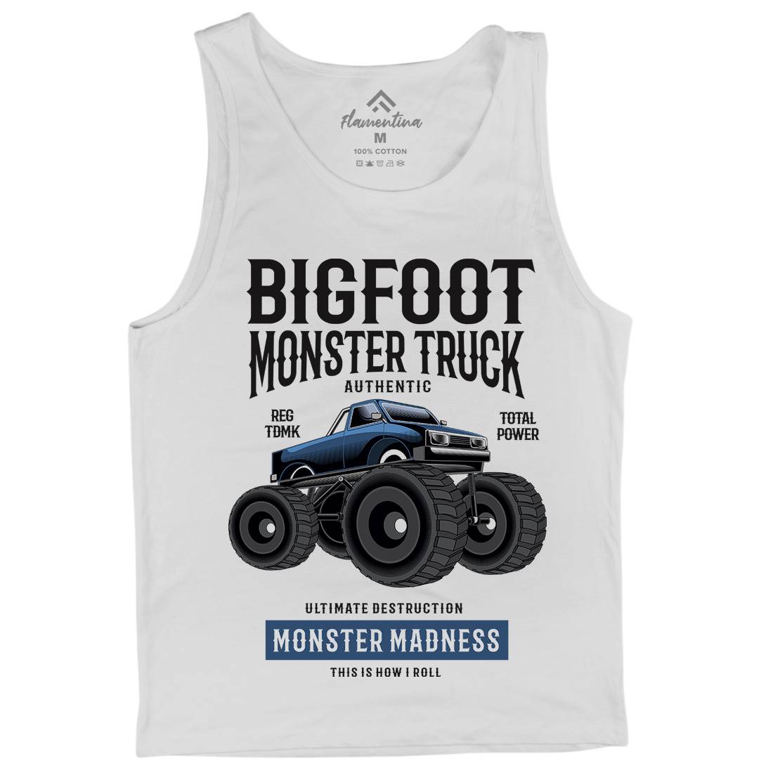 Bigfoot Mens Tank Top Vest Vehicles C316