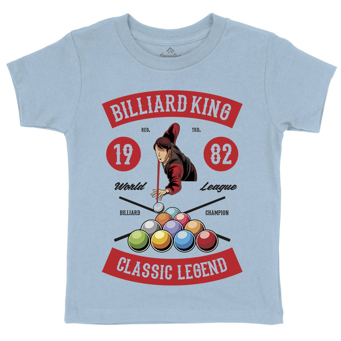 Billiard Kids Crew Neck T-Shirt Sport C317