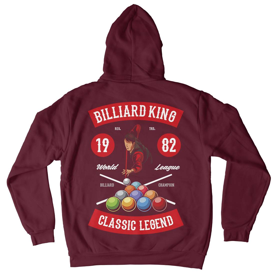 Billiard Mens Hoodie With Pocket Sport C317