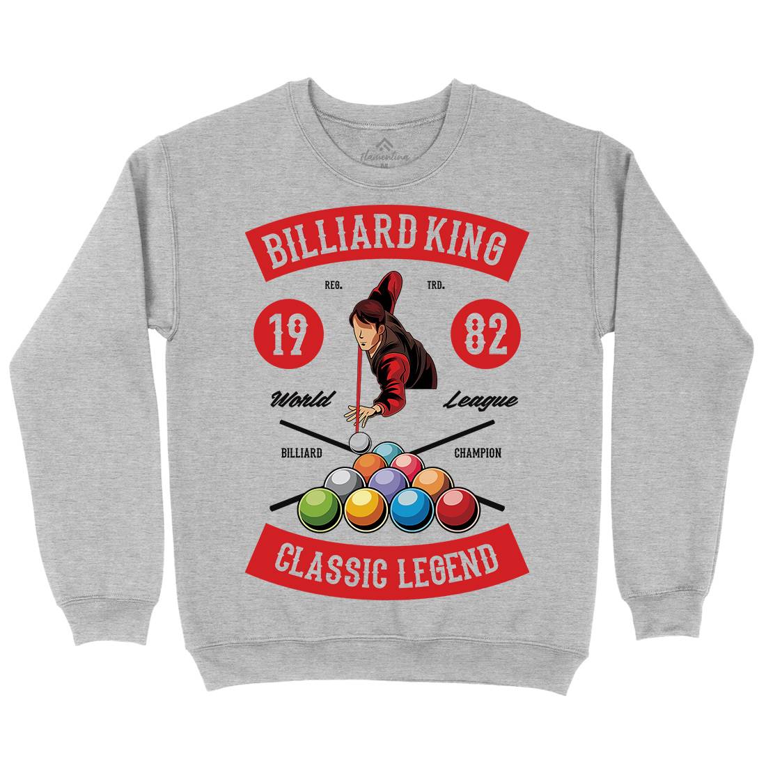 Billiard Mens Crew Neck Sweatshirt Sport C317