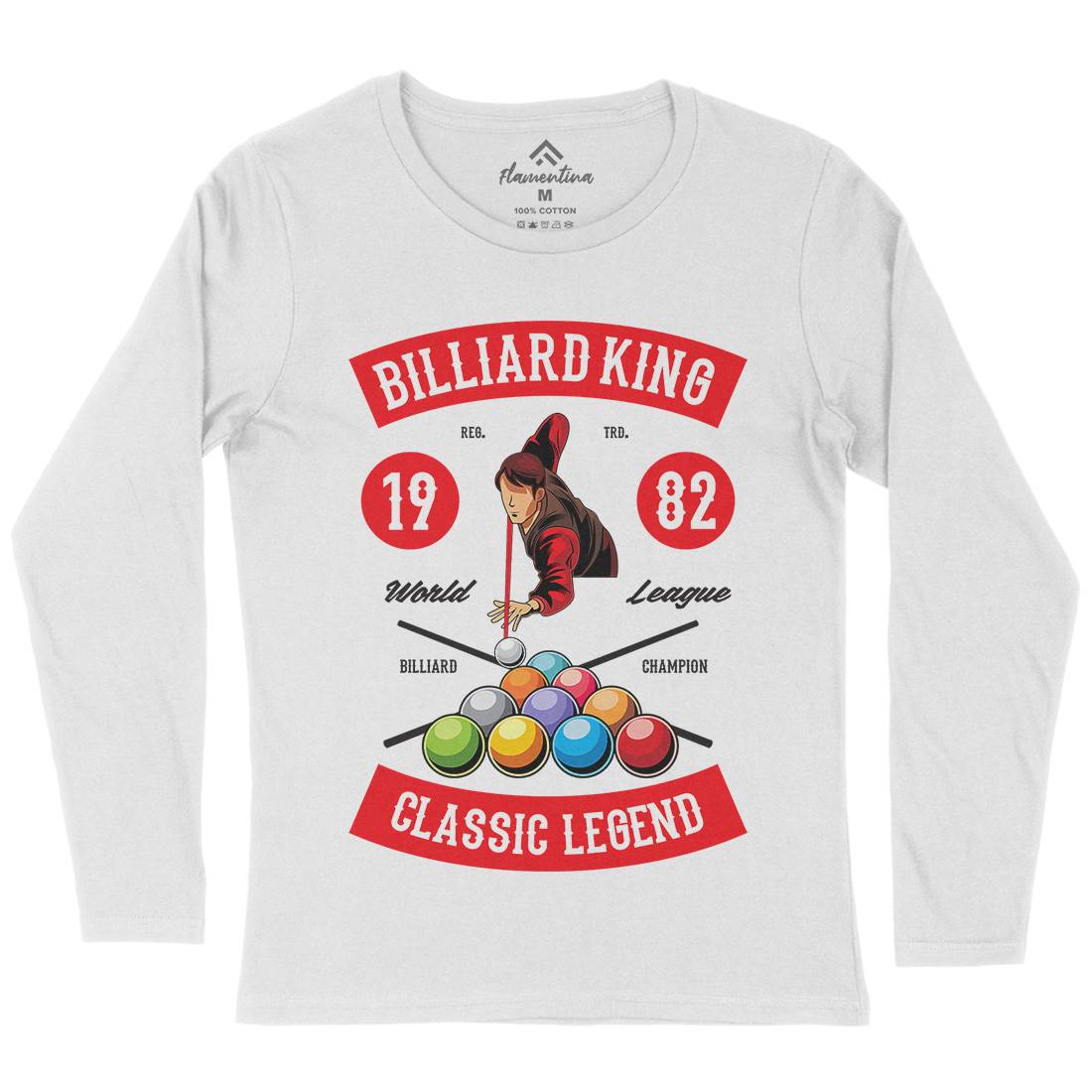 Billiard Womens Long Sleeve T-Shirt Sport C317