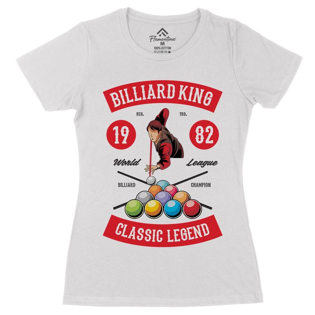 Billiard Womens Organic Crew Neck T-Shirt Sport C317