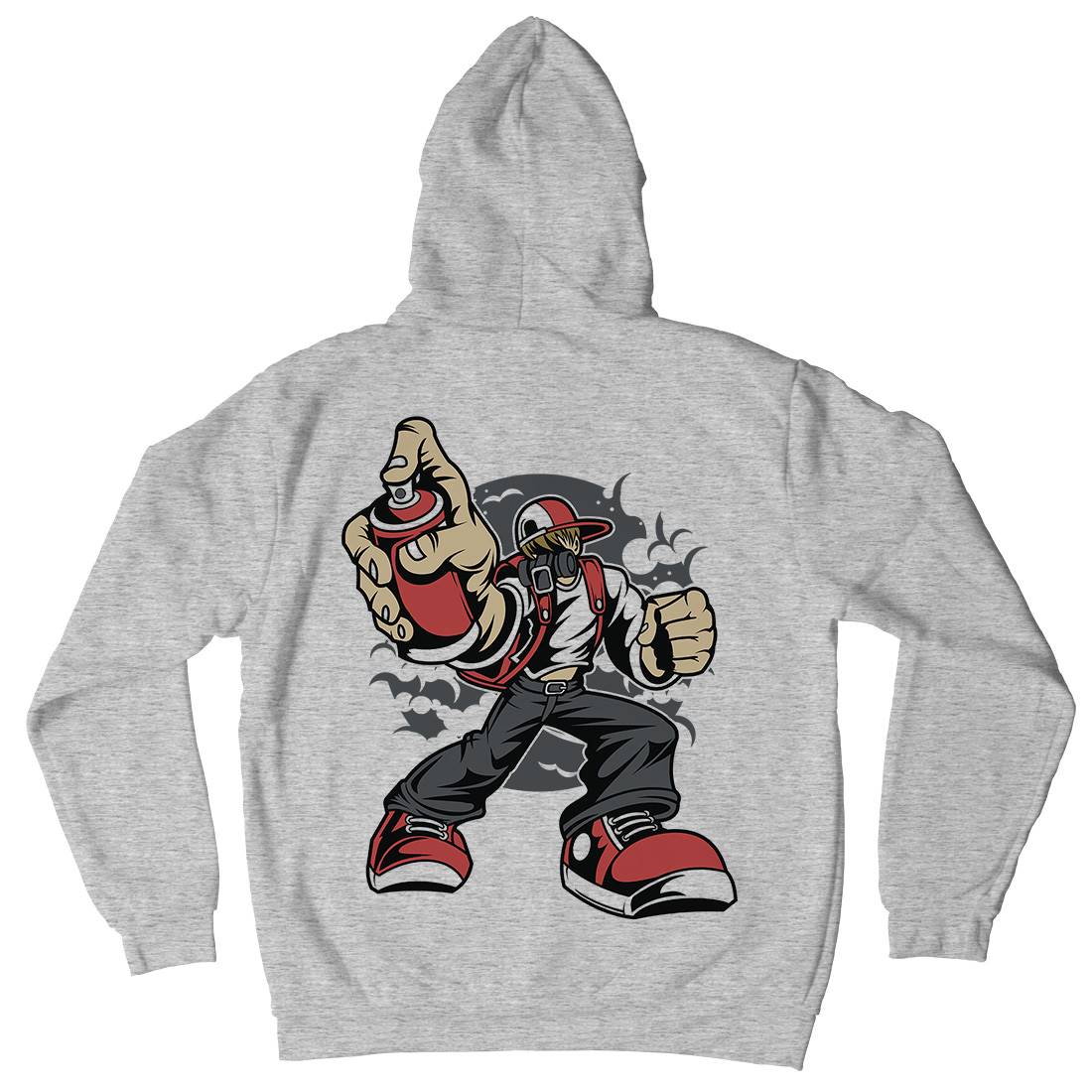 Bomber Kids Crew Neck Hoodie Graffiti C318