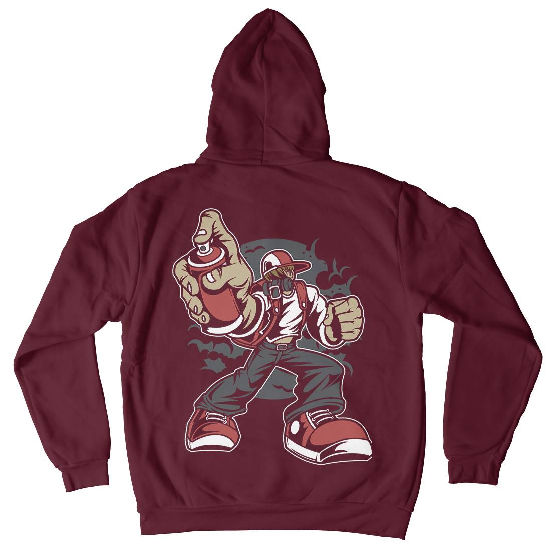 Bomber Kids Crew Neck Hoodie Graffiti C318