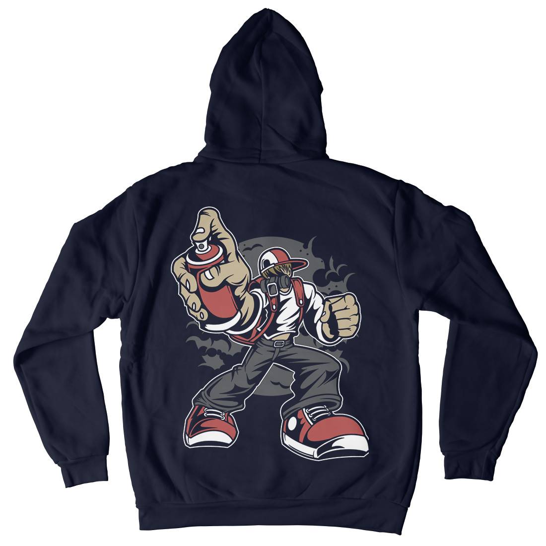 Bomber Kids Crew Neck Hoodie Graffiti C318