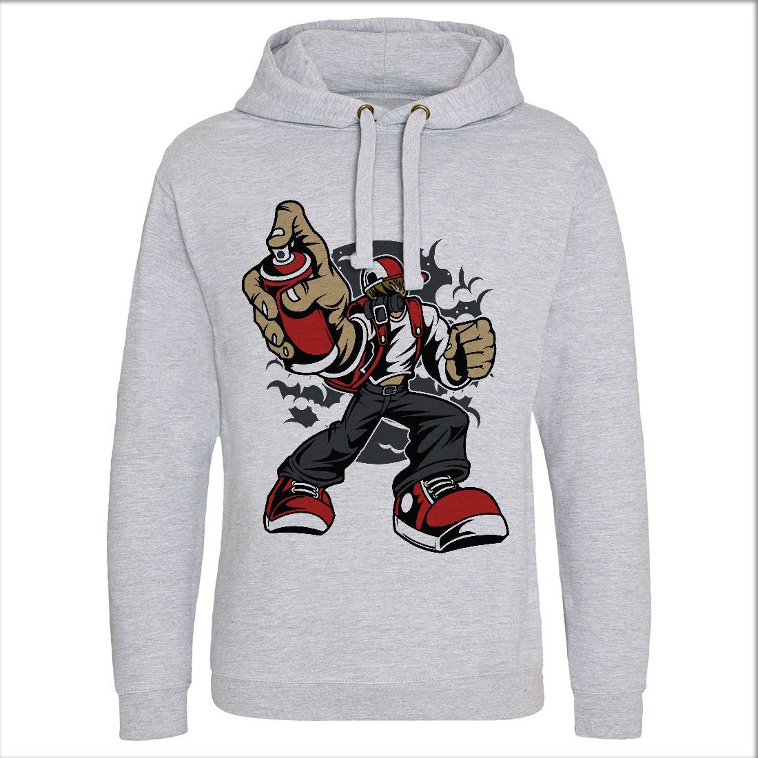 Bomber Mens Hoodie Without Pocket Graffiti C318