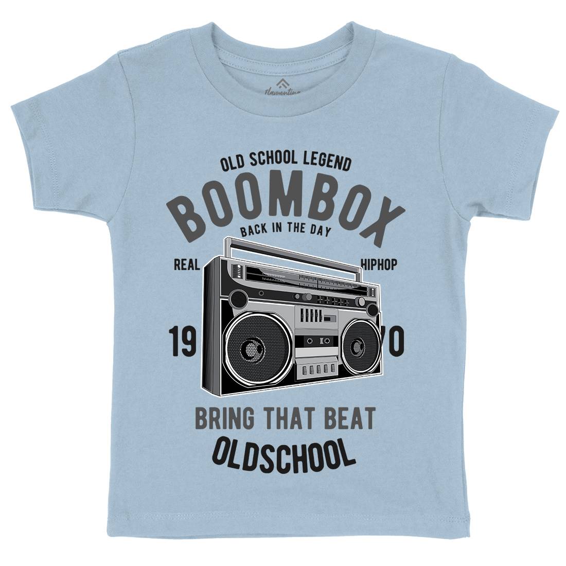 Boombox Kids Crew Neck T-Shirt Music C319