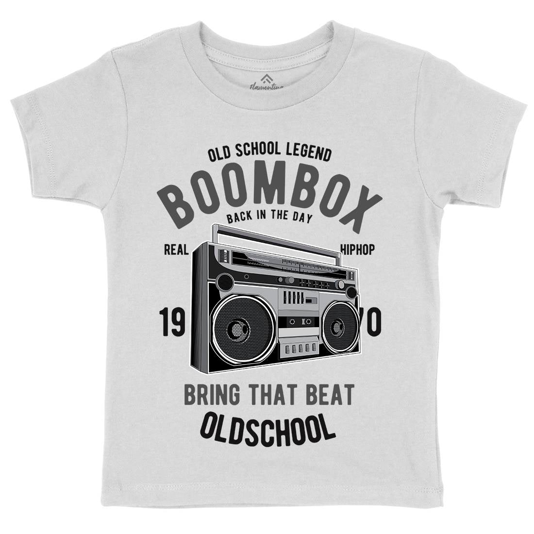 Boombox Kids Organic Crew Neck T-Shirt Music C319