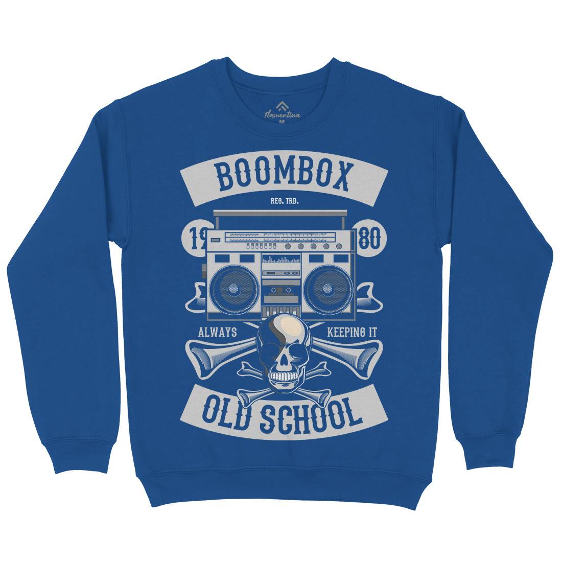 Boombox Old School Kids Crew Neck Sweatshirt Music C320