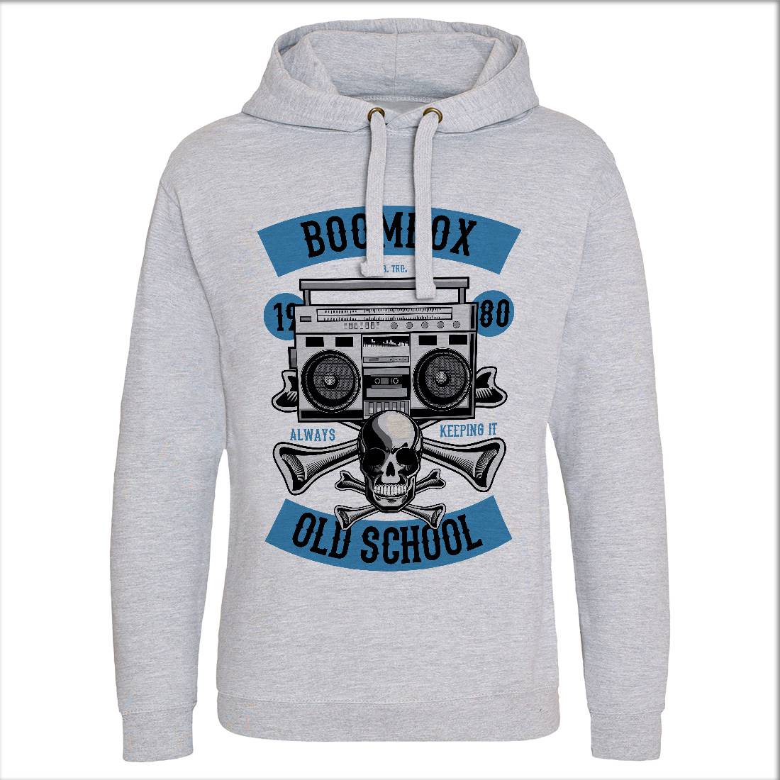 Boombox Old School Mens Hoodie Without Pocket Music C320