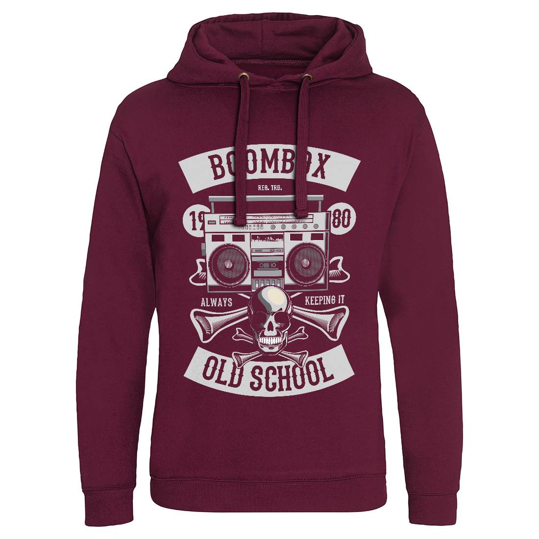 Boombox Old School Mens Hoodie Without Pocket Music C320