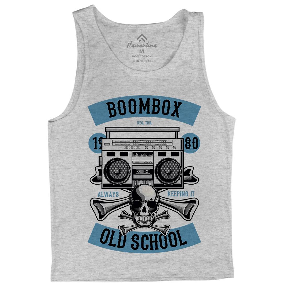 Boombox Old School Mens Tank Top Vest Music C320