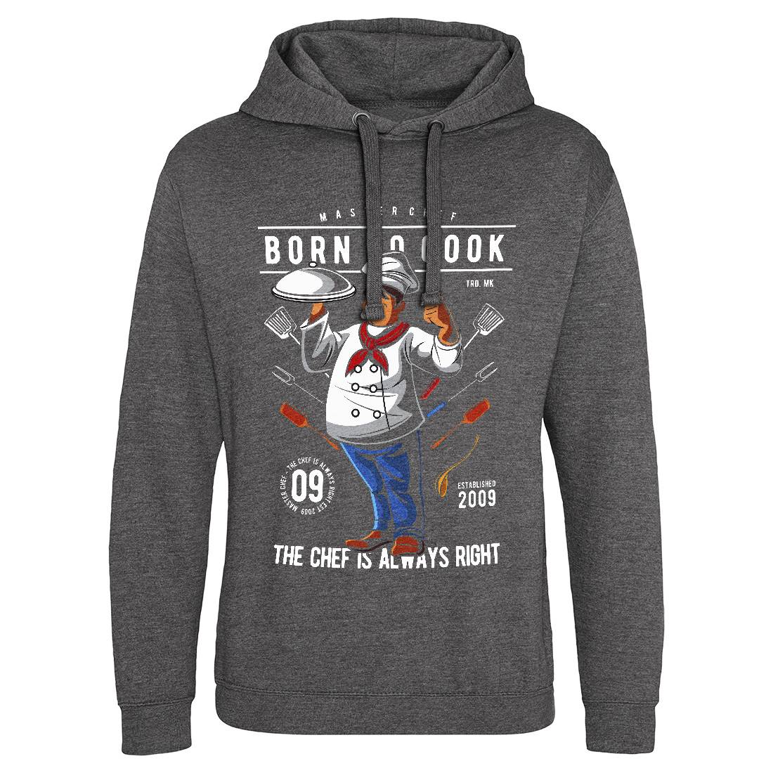 Born To Cook Mens Hoodie Without Pocket Work C322