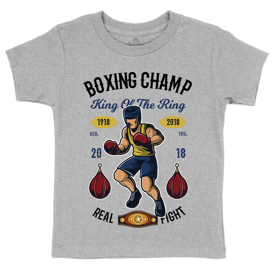 Boxing Champ Kids Crew Neck T-Shirt Sport C323