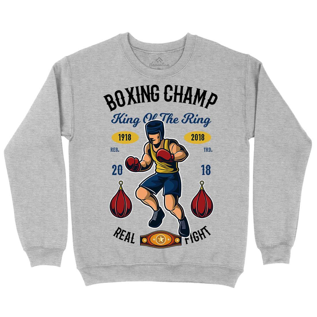 Boxing Champ Mens Crew Neck Sweatshirt Sport C323