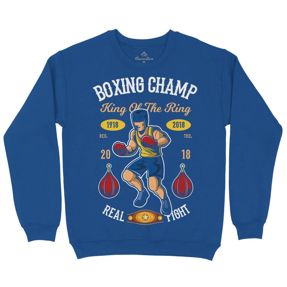 Boxing Champ Mens Crew Neck Sweatshirt Sport C323
