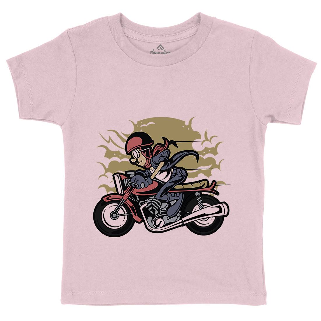 Caferacer Kids Crew Neck T-Shirt Motorcycles C325
