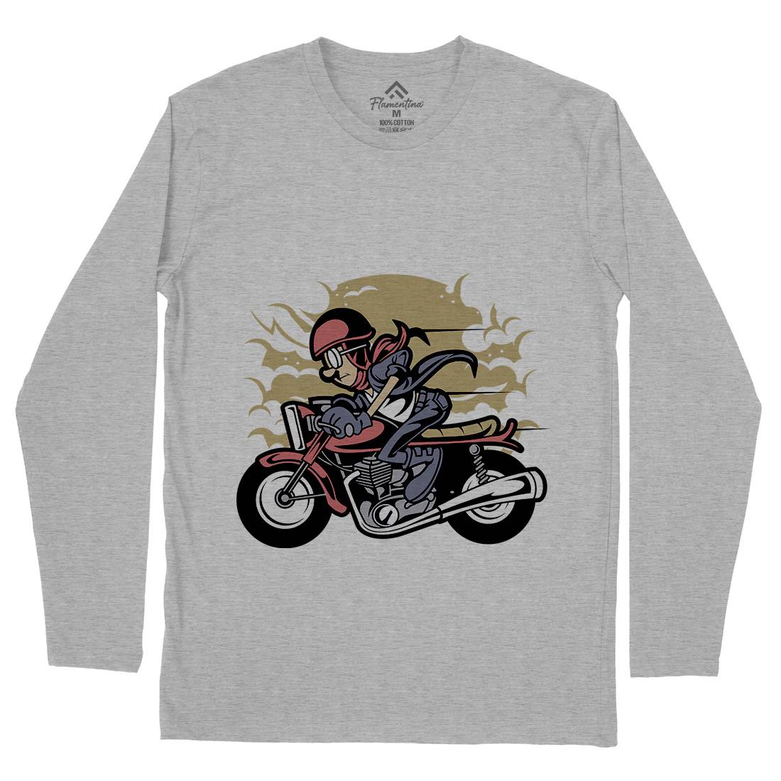 Caferacer Mens Long Sleeve T-Shirt Motorcycles C325