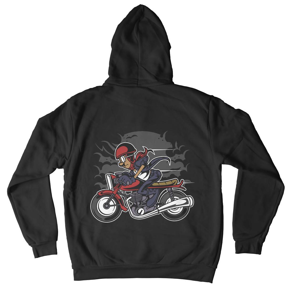 Caferacer Mens Hoodie With Pocket Motorcycles C325
