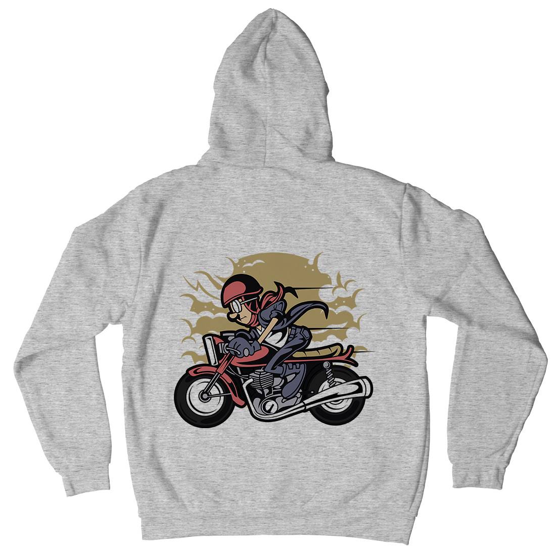 Caferacer Mens Hoodie With Pocket Motorcycles C325