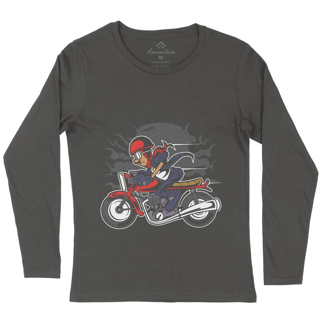 Caferacer Womens Long Sleeve T-Shirt Motorcycles C325