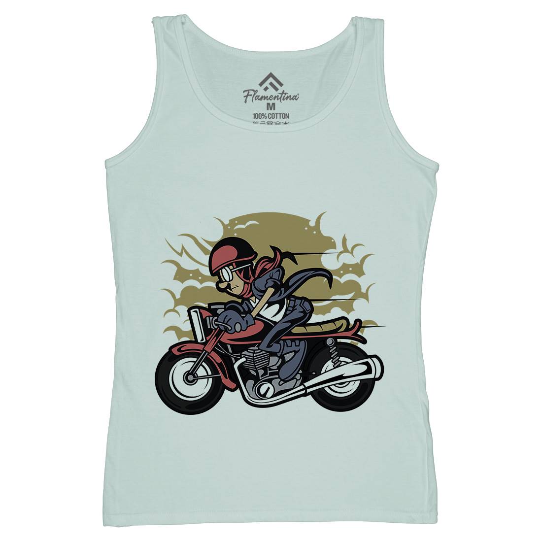 Caferacer Womens Organic Tank Top Vest Motorcycles C325
