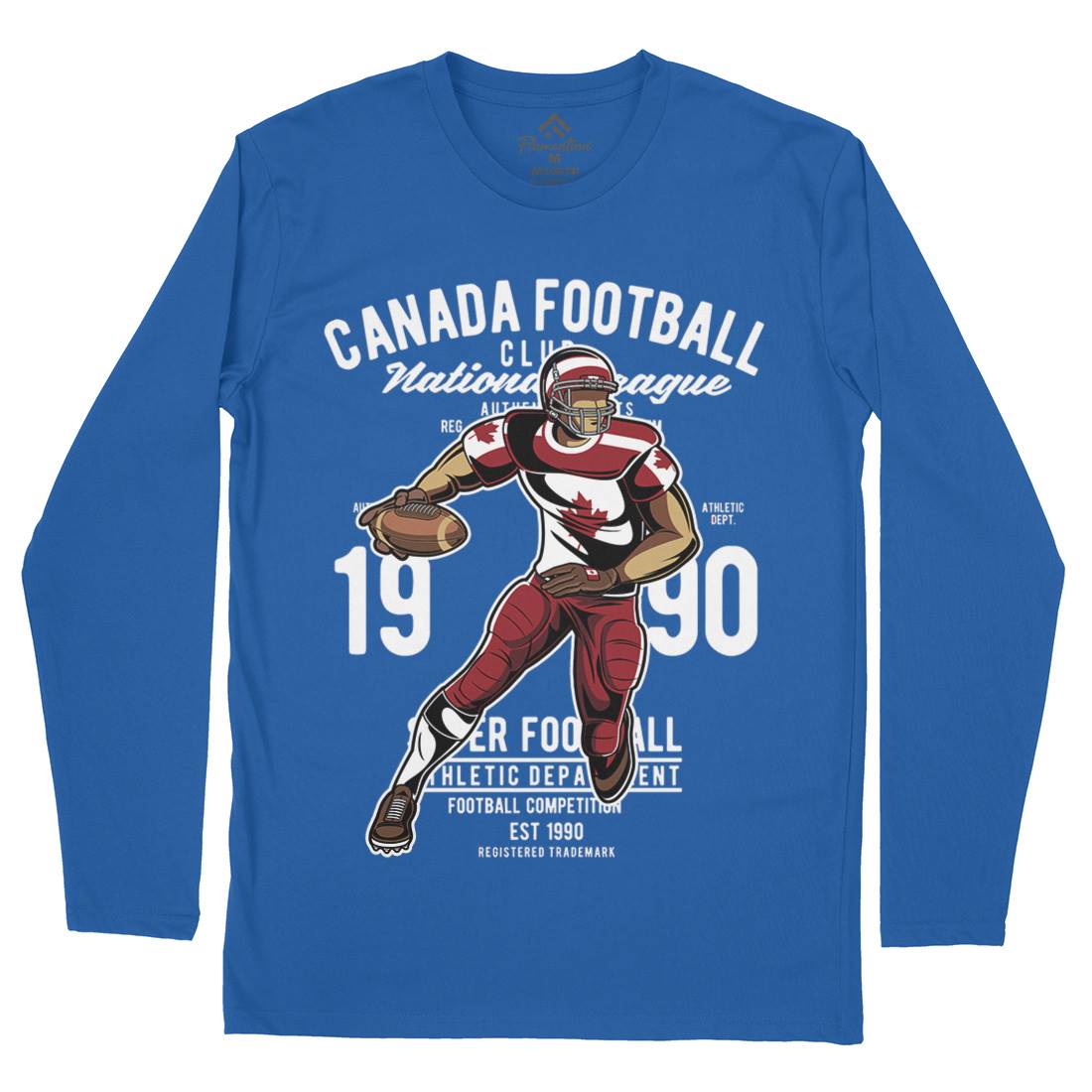 Canada Football Mens Long Sleeve T-Shirt Sport C326