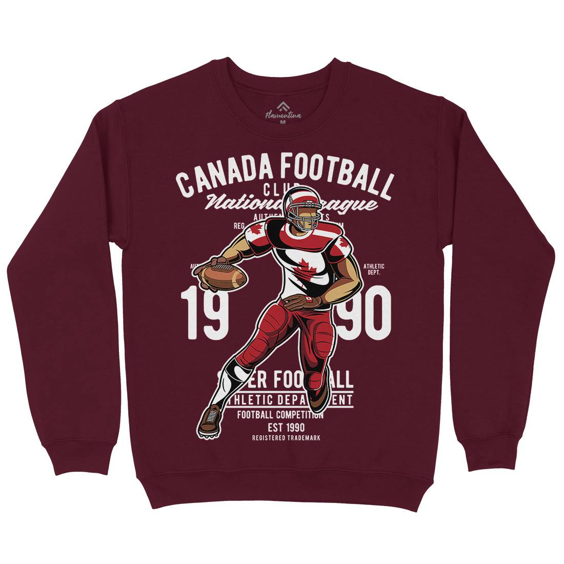 Canada Football Kids Crew Neck Sweatshirt Sport C326