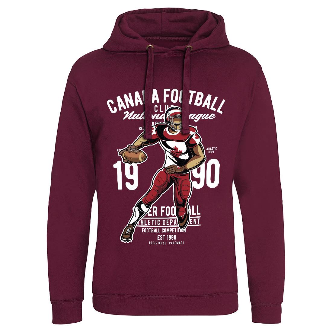 Canada Football Mens Hoodie Without Pocket Sport C326