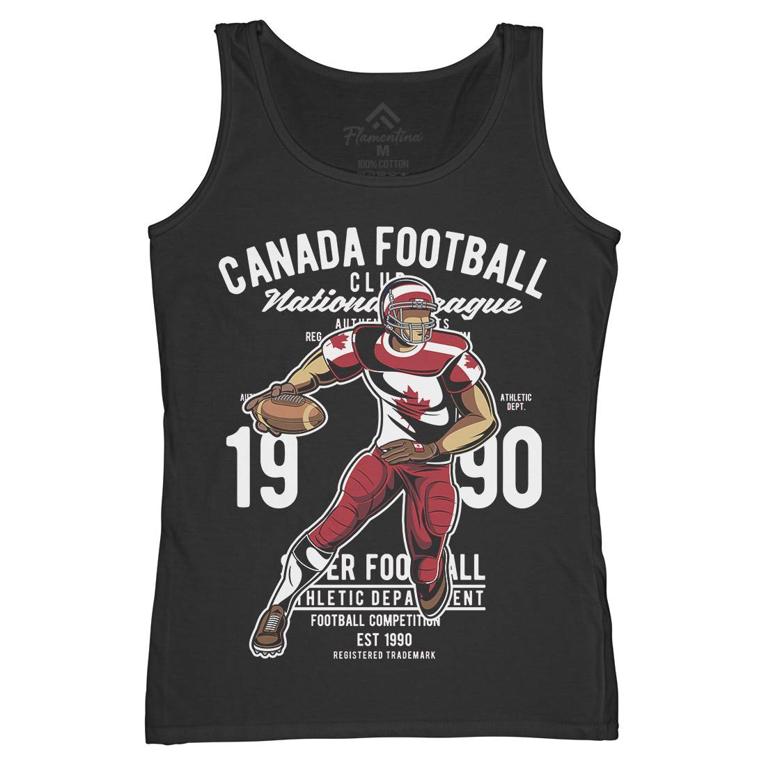 Canada Football Womens Organic Tank Top Vest Sport C326