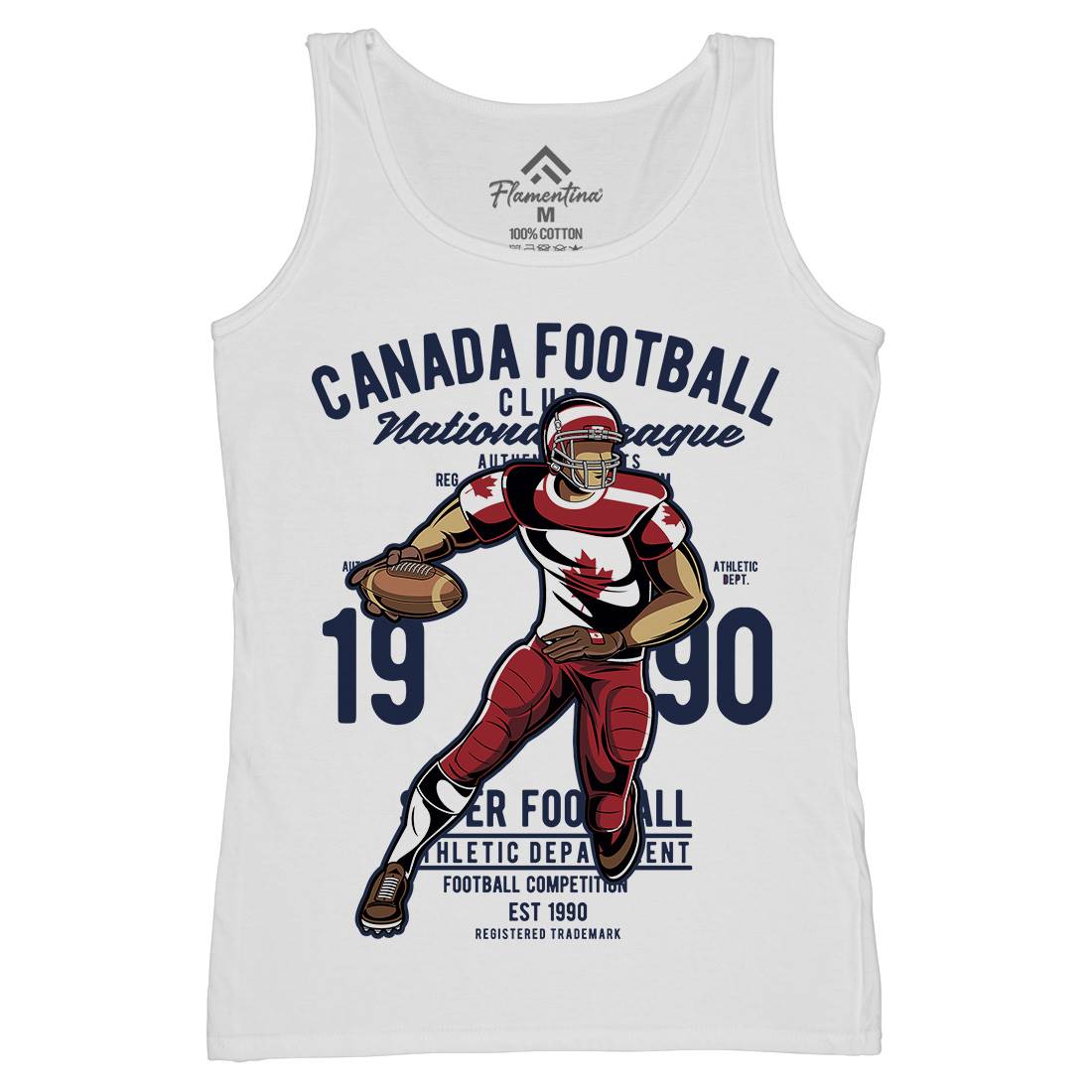 Canada Football Womens Organic Tank Top Vest Sport C326