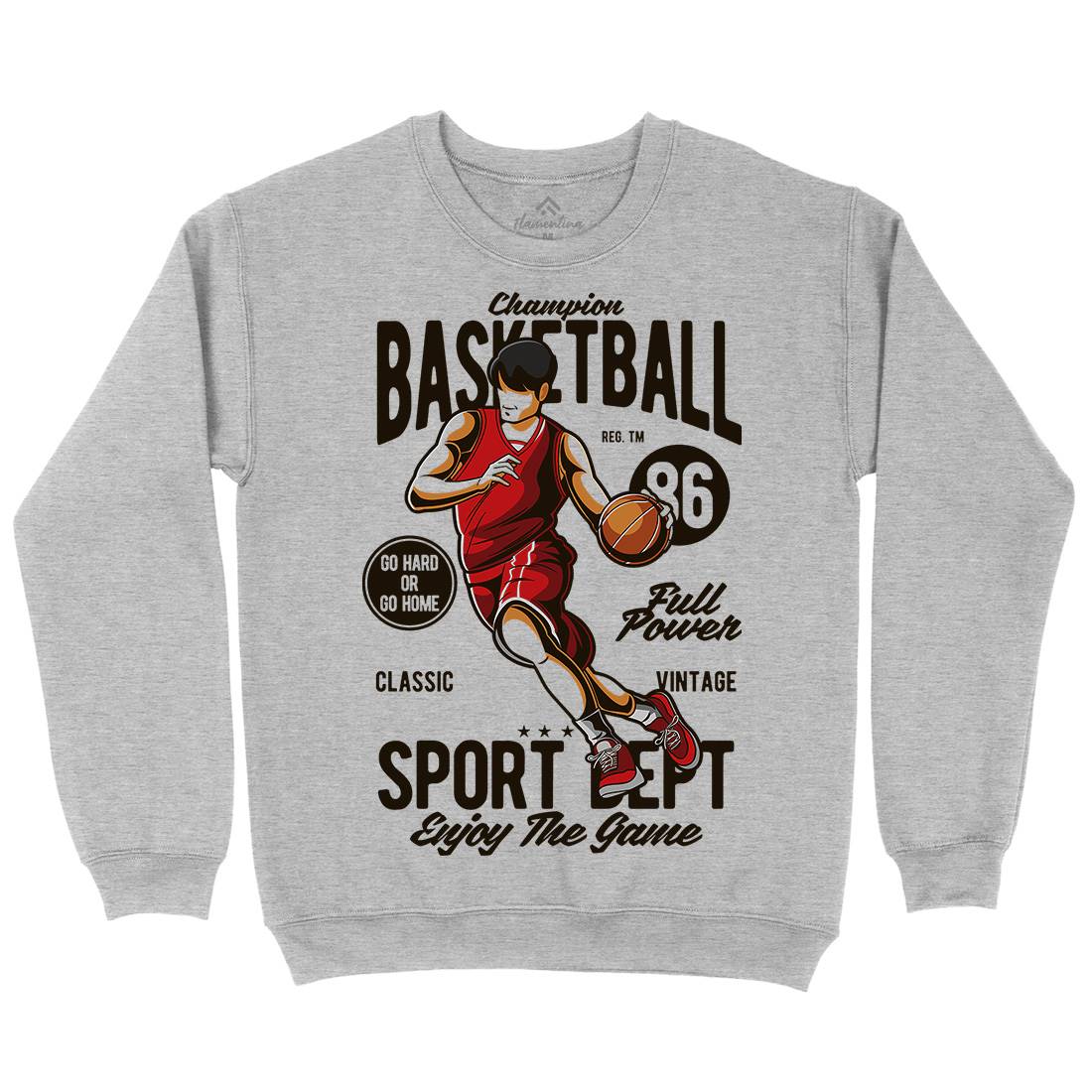 Champion Basketball Kids Crew Neck Sweatshirt Sport C327
