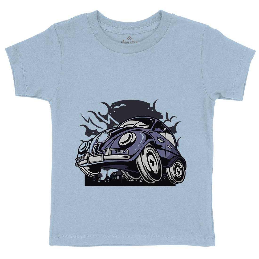 Classic Beetle Kids Organic Crew Neck T-Shirt Cars C329