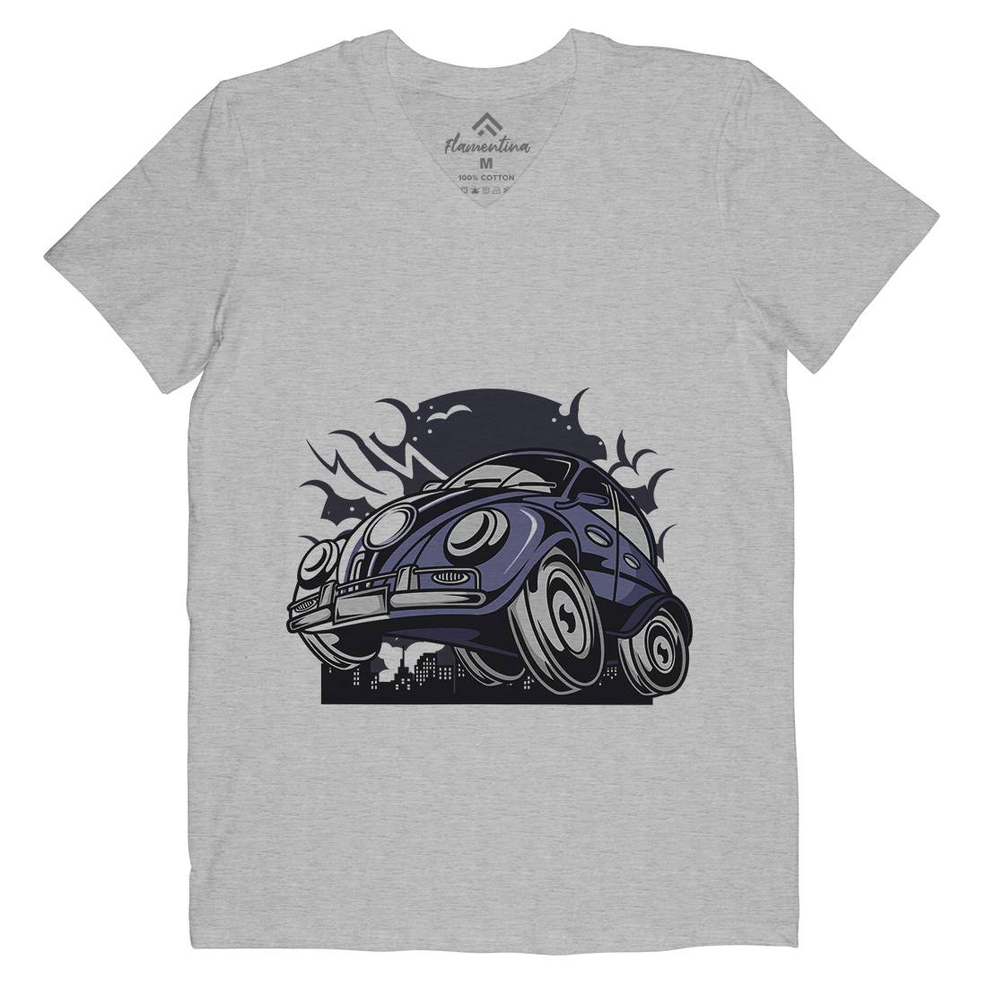 Classic Beetle Mens V-Neck T-Shirt Cars C329