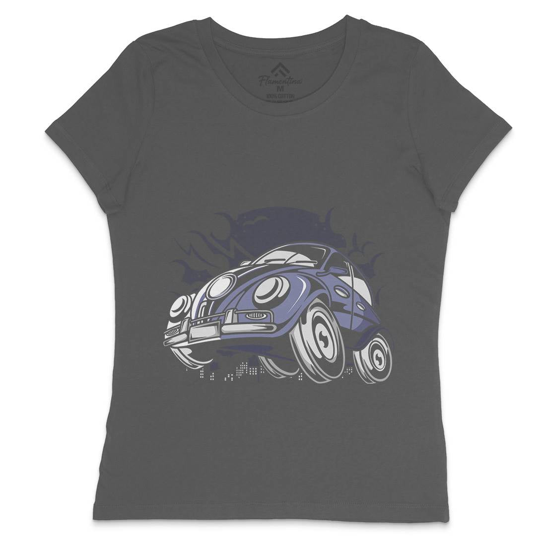Classic Beetle Womens Crew Neck T-Shirt Cars C329