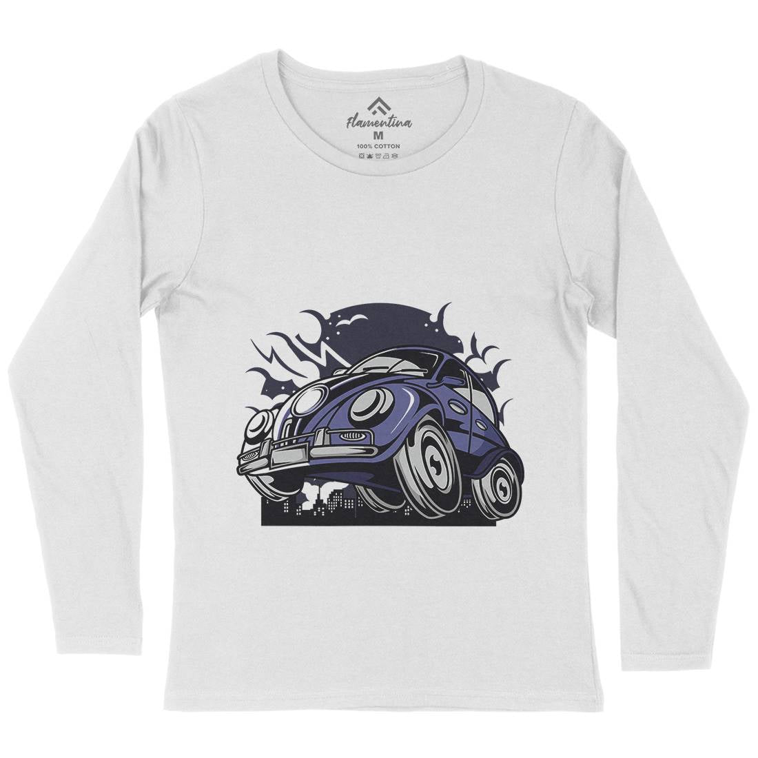 Classic Beetle Womens Long Sleeve T-Shirt Cars C329