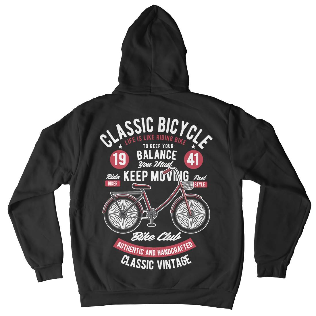 Classic Bicycle Kids Crew Neck Hoodie Bikes C330